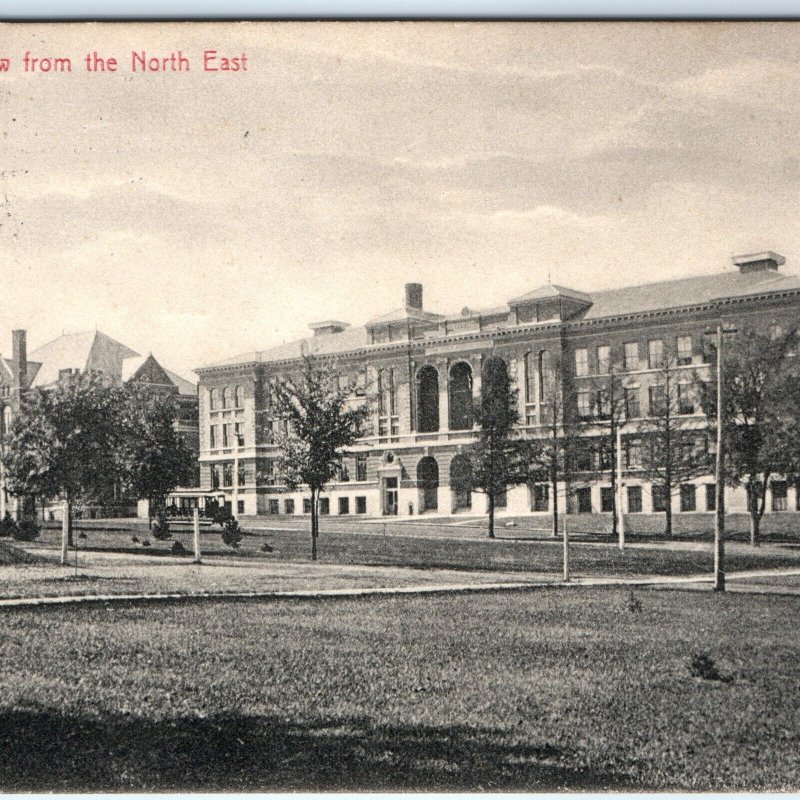 1907 Cedar Falls, IA Iowa State Normal School College Teachers UNI Postcard A166