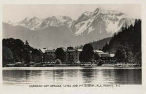 RP, HARRISON HOT SPRINGS, B.C., Canada, 1930-40s; Hotel & Mt. Cheam