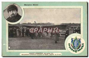 Old Postcard Jet Aviation Bleriot monoplane European tour in June July 1911 L...