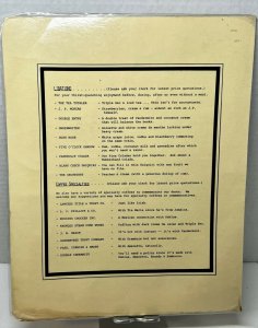 Vintage 1980s The Office Restaurant Menu Summit NJ