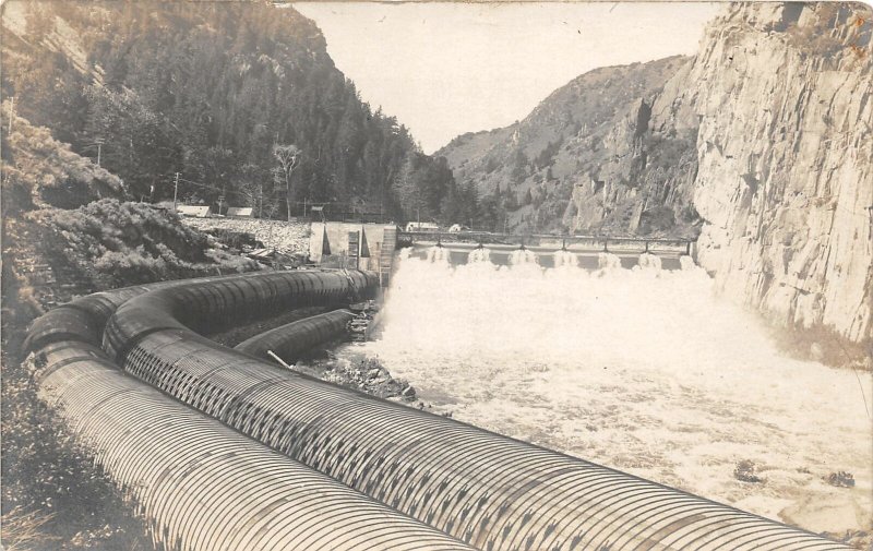 F76/ Norris Montana RPPC Postcard c1915 Madison River Dam Power Company