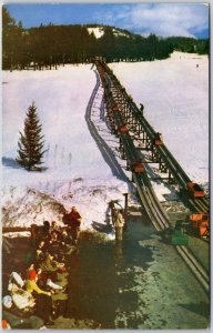 1957 Lower Unit Mt. Cranmore Skimobile North Conway New Hampshire NH Postcard