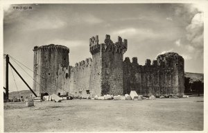 croatia, TROGIR, Kamerlengo Castle (1920s) RPPC Postcard