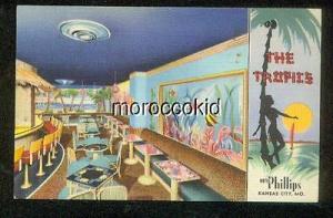 KANSAS CITY MO NEW POSTCARD TROPICS COCKTAIL LOUNGE IN HO...