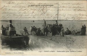 CPA La Bretagne Pittoresque - PORT-LOUIS - Embarcadere pour LORIENT et (33075)