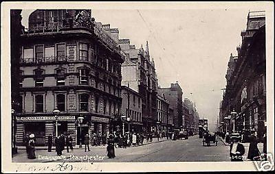 lancs, MANCHESTER, Deansgate, Midland Bank (1910) RPPC