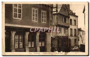 Old Postcard Vannes Old Street Houses Noe