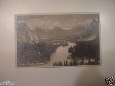 RPPC Bow Valley Banff Real Photo Postcard