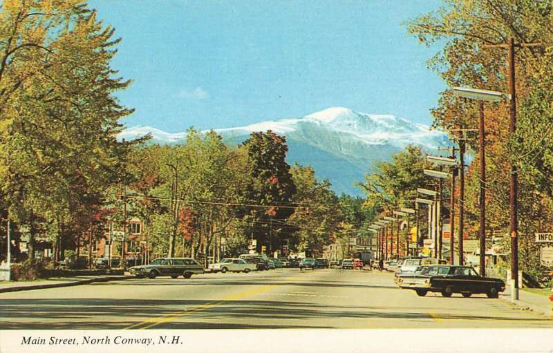Postcard Maine Street North Conway New Hampshire