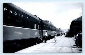 RPPC LIVINGSTON?, MT Montana ~DEPOT~ N. P. Railroad NORTH COAST LIMITED Postcard