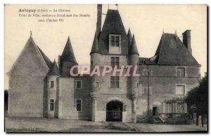 Old Postcard Aubigny Le Chateau de Ville Old residence of the Stuarts under C...