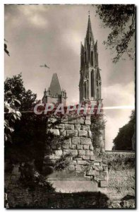 Old Postcard Senlis The ruins of the Castle and the Cathedral