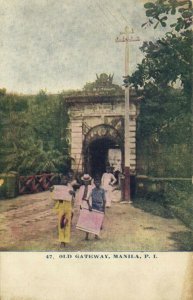 PC PHILIPPINES, MANILA, OLD GATEWAY, Vintage Postcard (B39830)