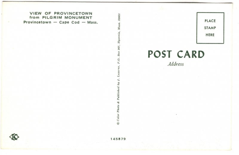 Provincetown from Pilgrim Monument, Cape Cod, Massachusetts