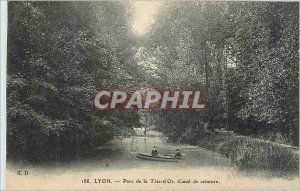 Postcard Old Lyon Park of the Golden Belt Canal Tete