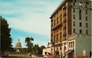 Washington DC Hotel Continental Unused Vintage Postcard F74