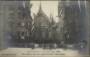 Germany Kaiser Celebration Munchen Munchener Kaisertag 1909 RPPC