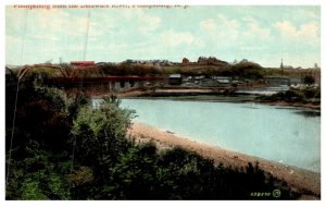 New Jersey Phillipsburg, Aerial view from  Delaware River