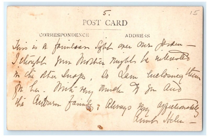 Imperial Airways Air Liner Plane Croydon Aerodrome Real Photo RPPC Postcard FT4