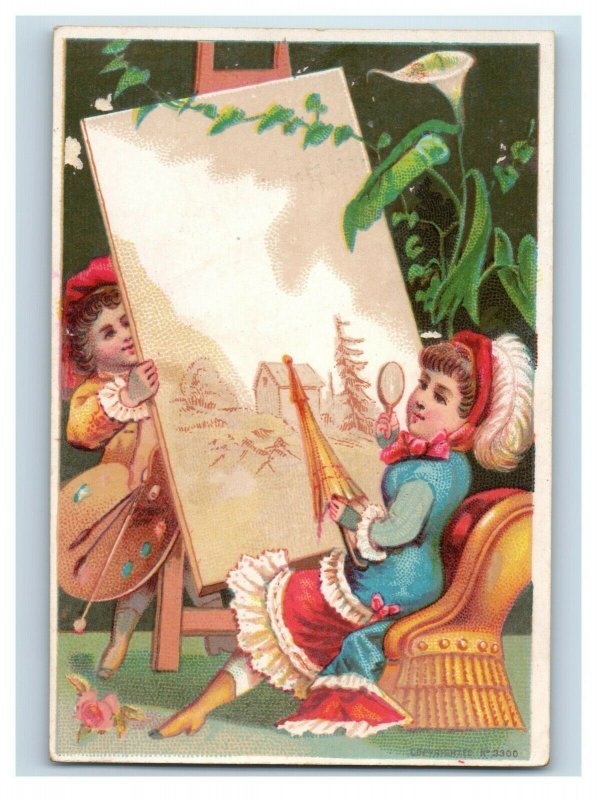 1880s-90s Victorian Trade Cards Adorable Children Doll Rooster Lot Of 6 P208
