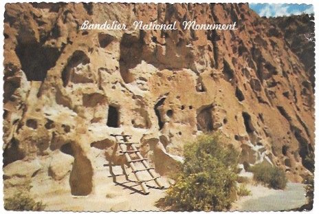 Santa Fe, New Mexico. Bandelier National Monument. Unused.  *Small staple holes