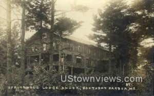 Real Photo, Sprucewold Lodge & Log Cabin in Boothbay Harbor, Maine