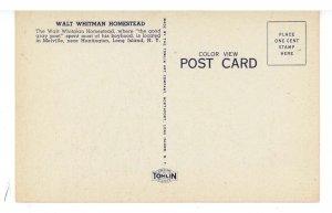 NY - Long Island, Huntington-West Hills. Walt Whitman House