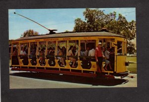 TX Texas Transportation Museum Trolley Car Streetcar San Antonio Postcard