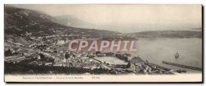 Postcard Old PAN CARD Villefranche Panorama View from Col de Montalban
