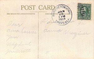 Old Steamboat,Quincy, Burlington, IA,Mississippi River, Msg, Old Post Card