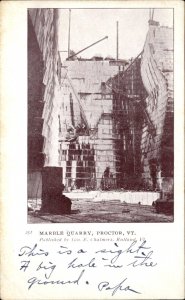 Proctor Vermont Marble Quarry Mining Scene c1900-20s Vintage Postcard