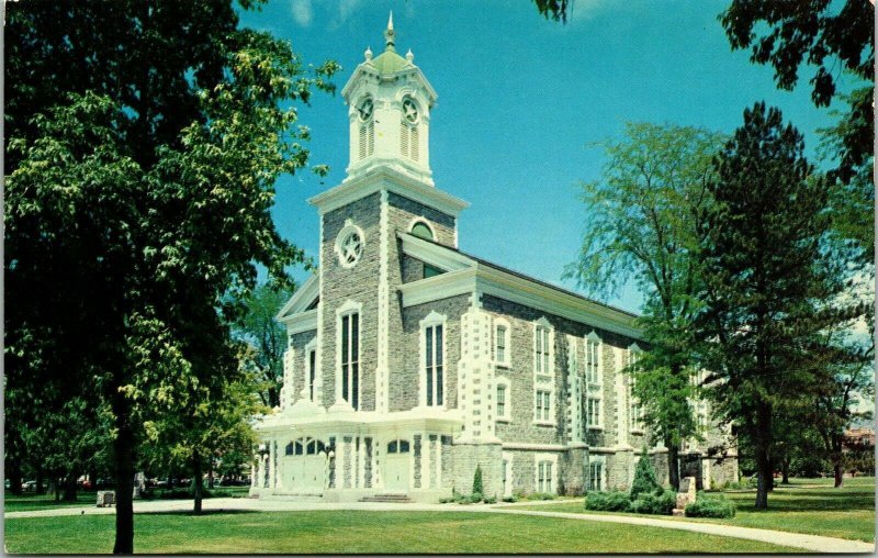 LDS Mormon Tabernacle Logan Utah UT Postcard VTG UNP Vintage Unused Chrome 