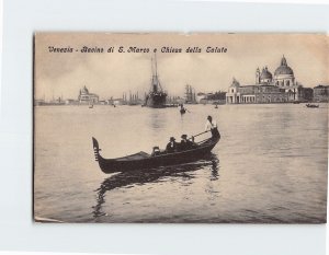 Postcard Chiesa della Salute Bacino di S. Marco Venice Italy