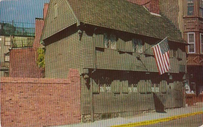 Massachusetts Boston The Paul Revere House 1955