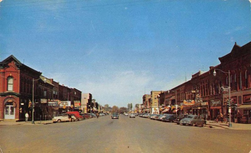 Storm Lake Iowa Main Street Looking North Vintage Postcard JI657439