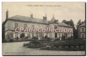 Old Postcard Roye sur Matz Oise Chateau North Coast