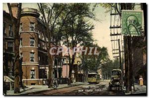 Postcard Old York Street New Haven Conn