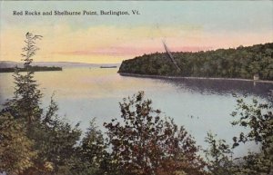 Vermont Burlington Red Rocks And Shelburne Point 1912