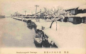 Seunkawaguchi Snow Tsuruga Japan 1910s postcard