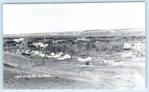 RPPC HAVRE, Montana MT ~ Birdseye View HILL COUNTY - Nixon Photo Postcard