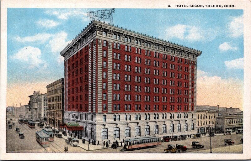 Hotel Secor Toledo Ohio Vintage Postcard C142