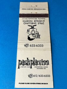 Vintage Matchbook Cover Paul's Place Inn Roseville, Minnesota MB167