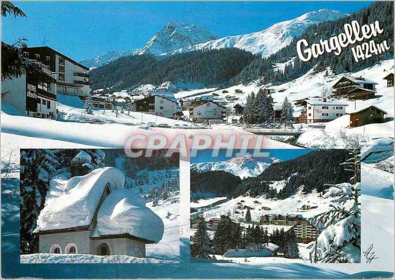 Modern Postcard Gargellen im Montafon Vorarlberg 1424m mit Madrisa Osterreich