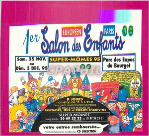 Postcard Modern 1 child living Parx Super Momes of Bourget Clown Expos