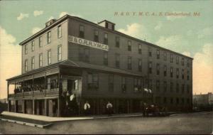 Cumberland MD B&O RR YMCA c1910 Postcard