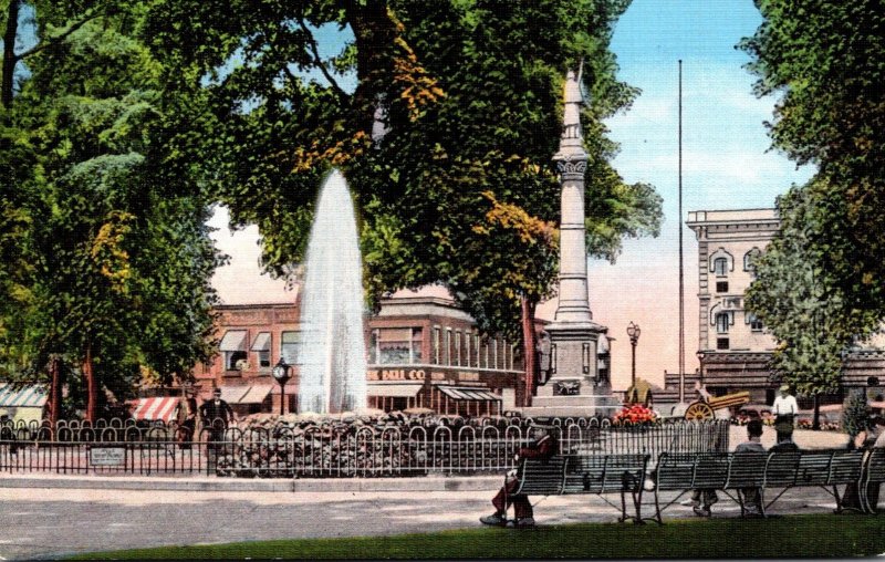 Ohio Elyria Fountain In Ely Park