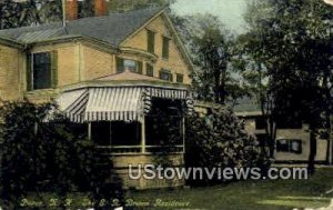 The E. R. Brown Residence - Dover, New Hampshire NH  