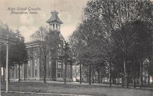 D19/ Maquoketa Iowa Ia Postcard 1909 High School Grounds