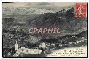 Old Postcard Our Lady of Laus Hautes Alpes Vallee Panoramic view of the Advan...