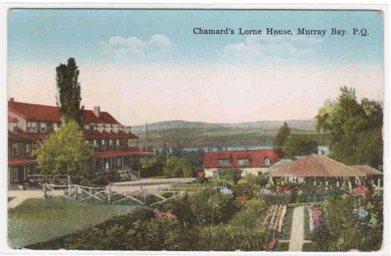 Chamard's Lorne House Murray Bay Quebec Canada postcard